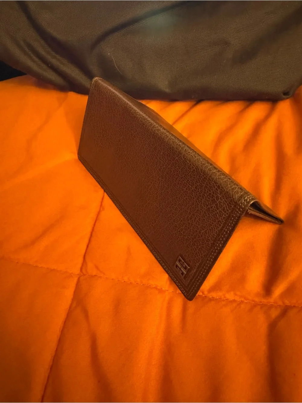 Givenchy Dark Brown Textured Leather Long Wallet